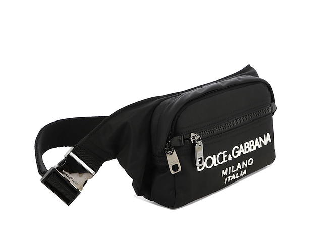 Dolce & Gabbana Dolce Gabbana Nylon Belt Bag With Logoblack 50 Polyamide 20 Acrylic 15 Viscose 15 Calfskin - view 2