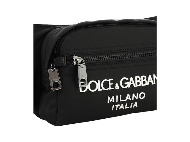 Dolce & Gabbana Dolce Gabbana Nylon Belt Bag With Logoblack 50 Polyamide 20 Acrylic 15 Viscose 15 Calfskin - view 4