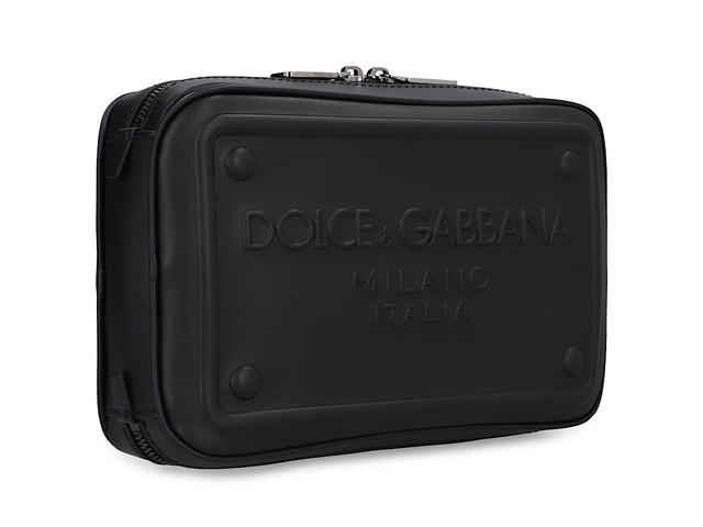Dolce & Gabbana Dolce Gabbana Leather Belt Bag With Logoblack Calf 90 Viscose 10 - view 3