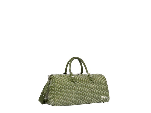 Goyard Goyard Boston 50 bag In Goyardine Canvas And Cervon Calfskin With Palladium Hardware Khaki - view 2
