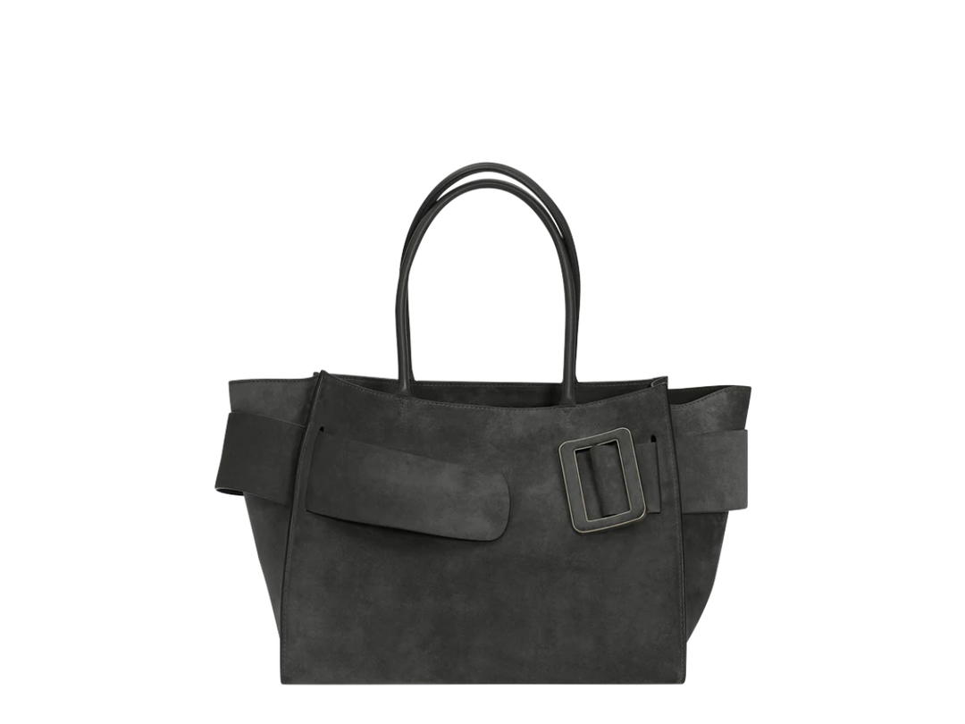 Boyy Boyy Bobby Soft In Leather With Suede Piombo