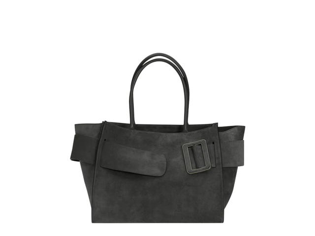 Boyy Boyy Bobby Soft In Leather With Suede Piombo - view 1