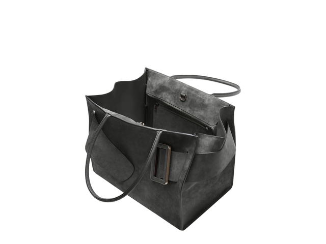 Boyy Boyy Bobby Soft In Leather With Suede Piombo - view 4
