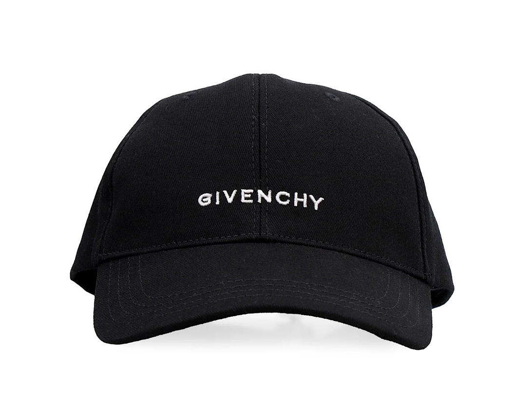 Givenchy Givenchy Curved Cap With Embroidered Logoblack Cotton 90cotton 10acrylic