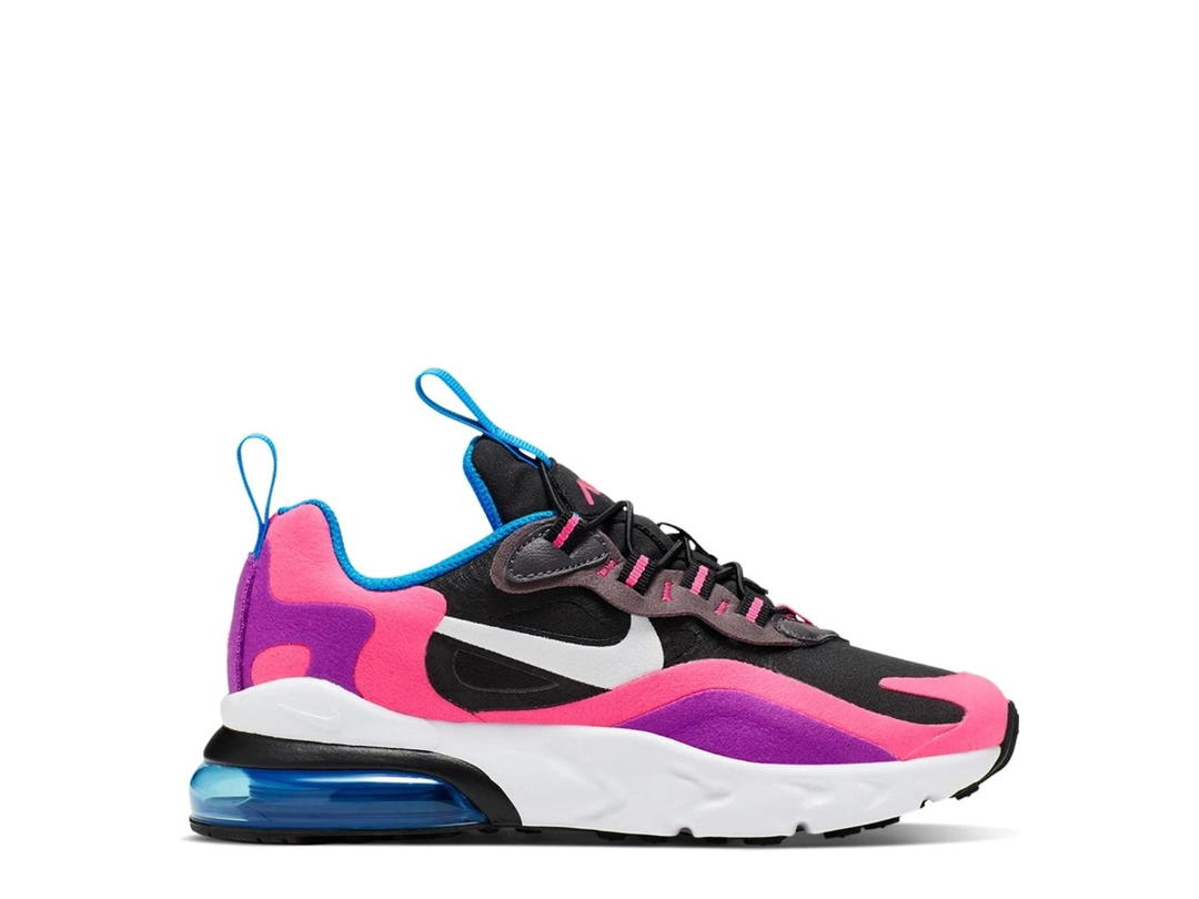 Nike Nike Air Max 270 React Black Hyper Pink Vivid Purple (PS)