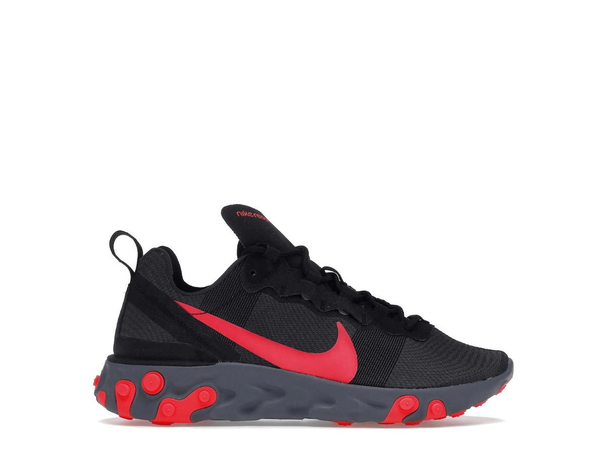 Nike Nike React Element 55 Black Solar Red (Women's)