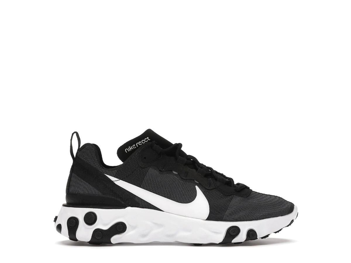 Nike Nike React Element 55 Black White (Women's)