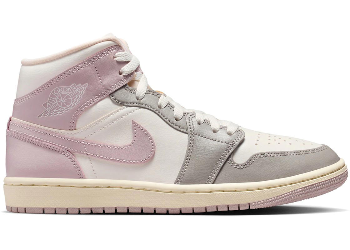 Jordan Jordan 1 Mid Enigma Stone Particle Rose (Women's)