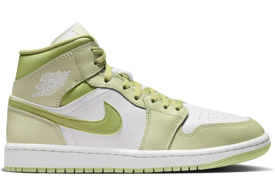 Jordan Jordan 1 Mid Olive Aura Lawn (Women's)