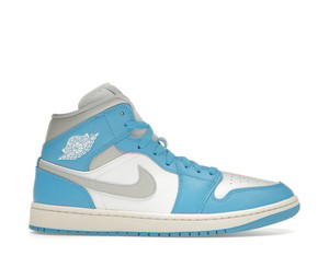 Buy Jordan 1 Mid Dark Powder Blue White Sail Neutral Grey (Women's) at Sasom – Authentic and Ready to Ship