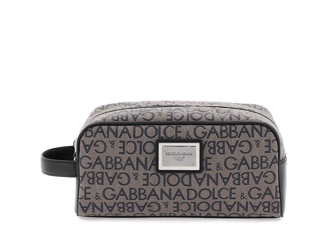 Dolce & Gabbana Dolce Gabbana Coated Jacquard Vanity Casemixed Colours 45co 25pu 15pl 10calfskin 5vi