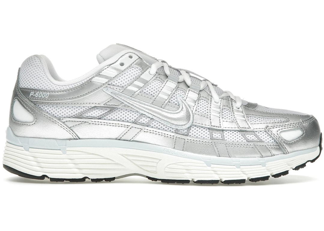 Nike Nike P-6000 White Blue Tint Sail Metallic Silver (Women's)