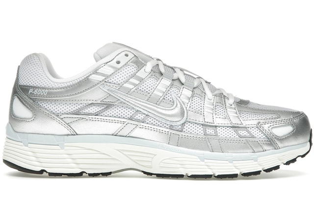 Nike Nike P-6000 White Blue Tint Sail Metallic Silver (Women's) - view 1