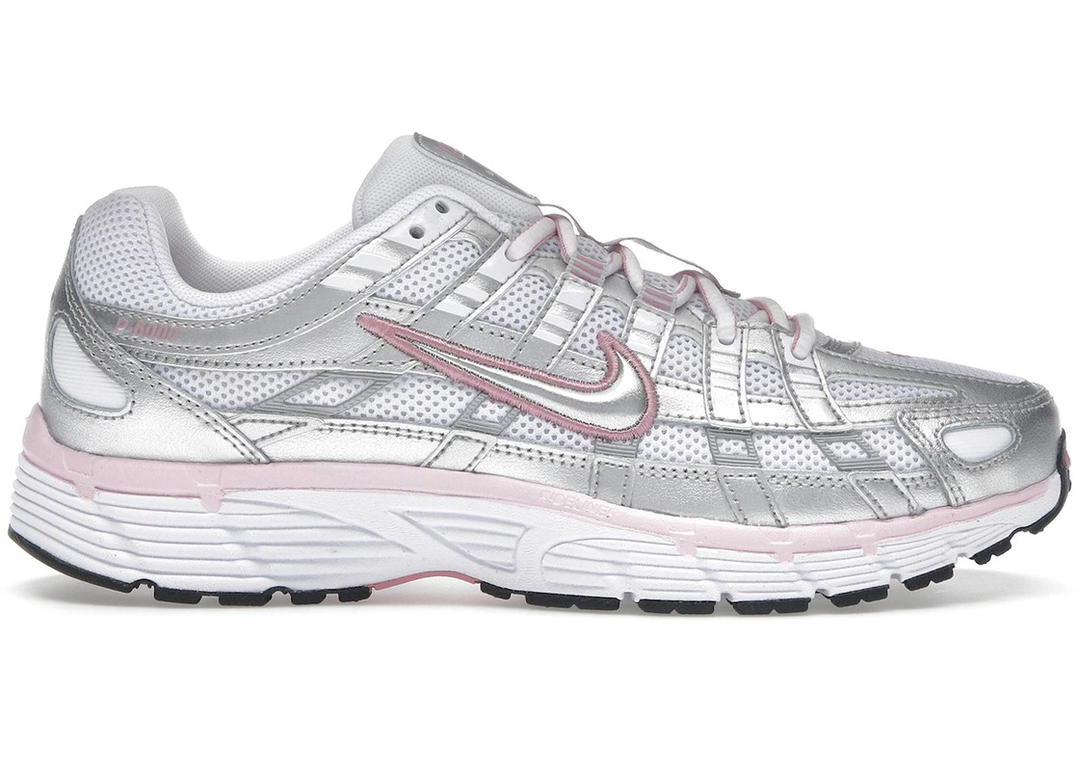 Nike Nike P-6000 White Elemental Pink Black Metallic Silver (Women's)