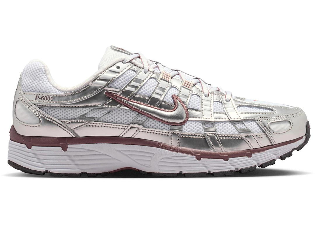 Nike Nike P-6000 White Metallic Silver Tattoo (Women's)