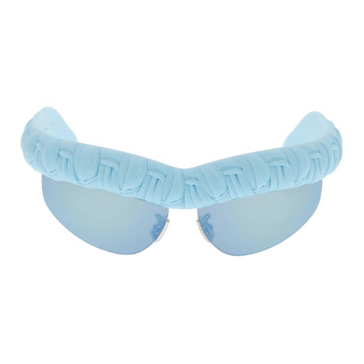 Bottega Veneta Bottega Veneta Irregular Shape Sunglasses Women's Blue