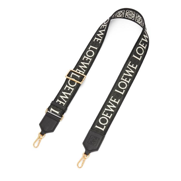 Loewe Loewe Calfskin Jacquard Accessories Unisex Black