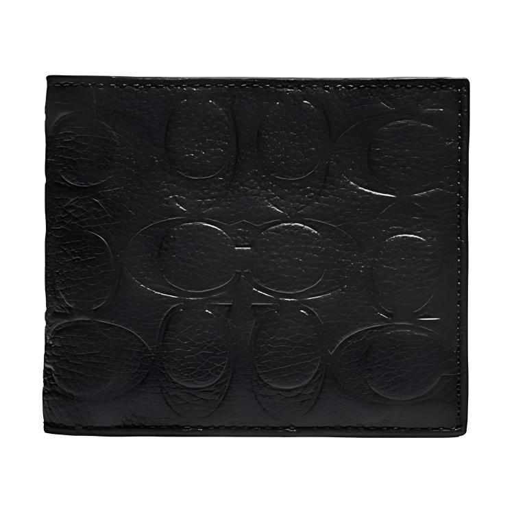 Coach Coach 3 IN 1 Wallet Leather Wallets Card Holders Regular Men's Black