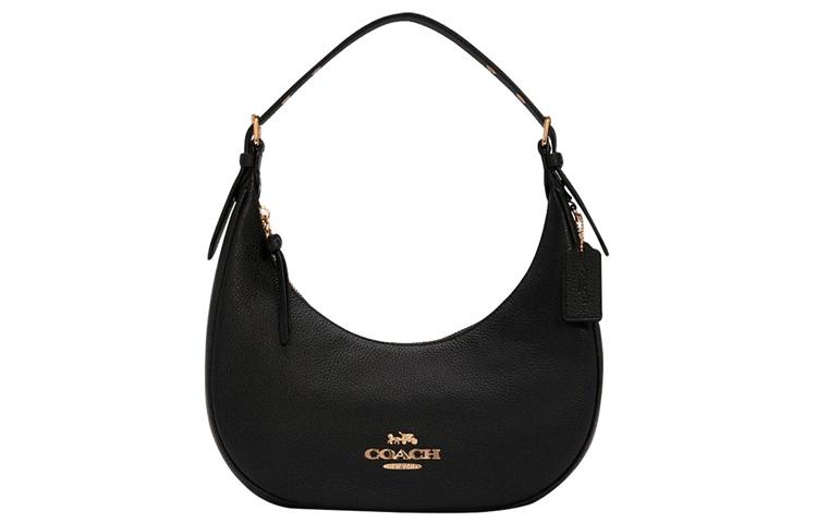 Coach Coach Bailey Leather Hobo Bag, Shoulder Bag, Handbag Women's Black