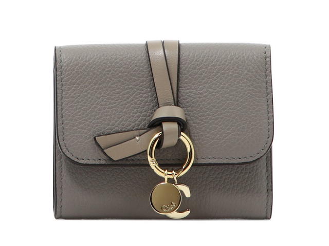 Chloé Chlo Alphabet Walletgrey Pelle Di Vitello - view 1