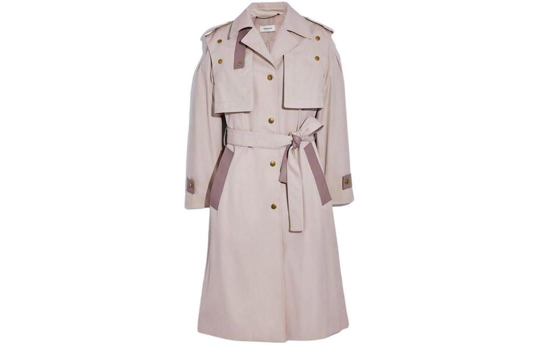 Coach Coach Trench Coats Women's Pink