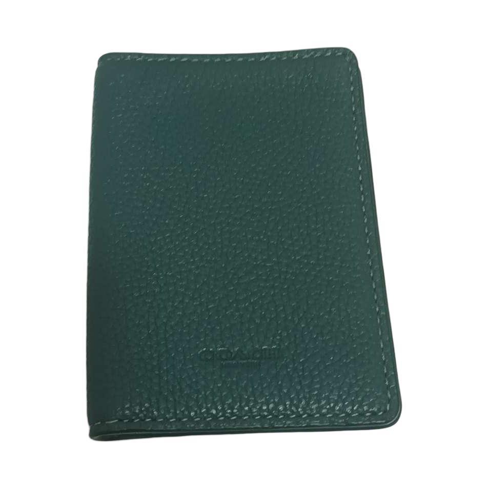 Coach Coach Card Wallet Leather Card Holder Wallet Mini Women's Green