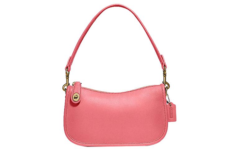 Coach Coach Swinger Leather Portable Crossbody Bag Shoulder Bag Mahjong Women's Pink