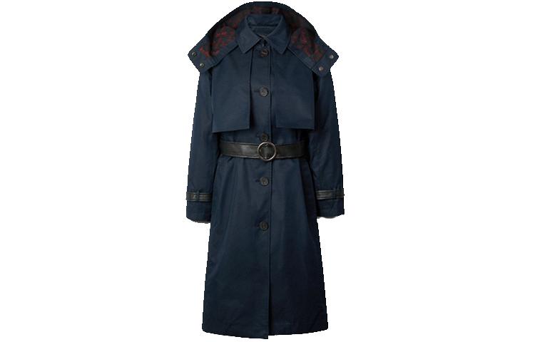 Coach Coach SS21 Trench Coat Women's Marine Blue