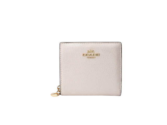 Coach Coach Snap Wallet In Leather With Gold Hardware - view 1