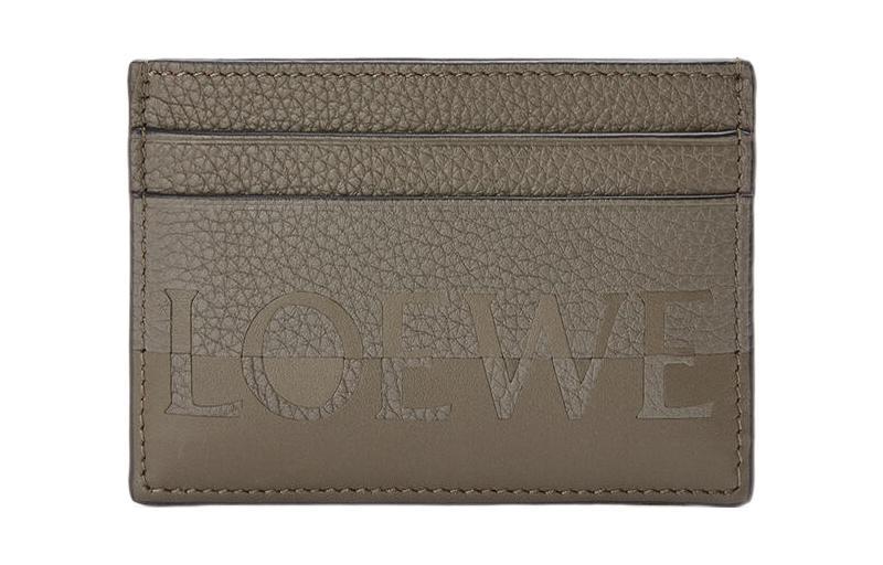 Loewe Loewe Calfskin Card Holder Men's Green