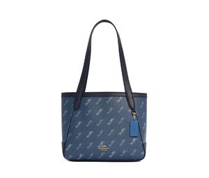 Buy Coach Horse And Garriage Coated Canvas With Leather Tote Bag Shopping Bag Handbag Shoulder Bag Women's Blue at Sasom – Authentic and Ready to Ship