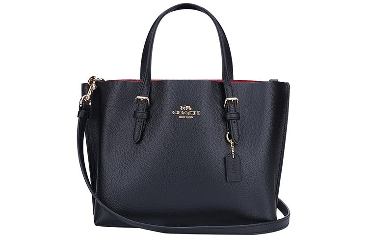 Coach Coach Cow Leather Tote Bag, Shopping Bag, Shoulder Bag, Crossbody Bag, Handbag Medium Size Women's Black