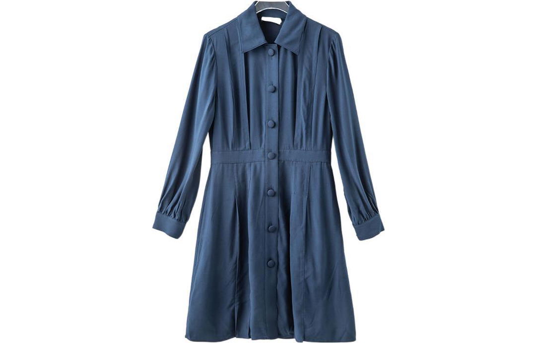 Coach Coach Long-Sleeved Dresses Women's Navy