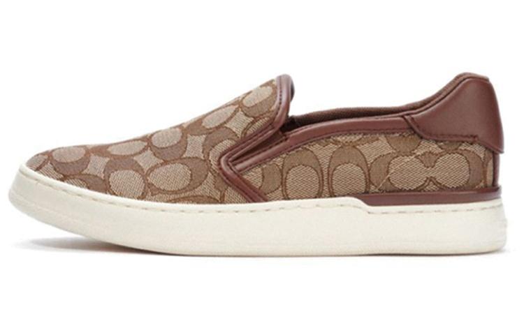 Coach Coach Low Top Stylish Skateboarding Shoes Women's Khaki