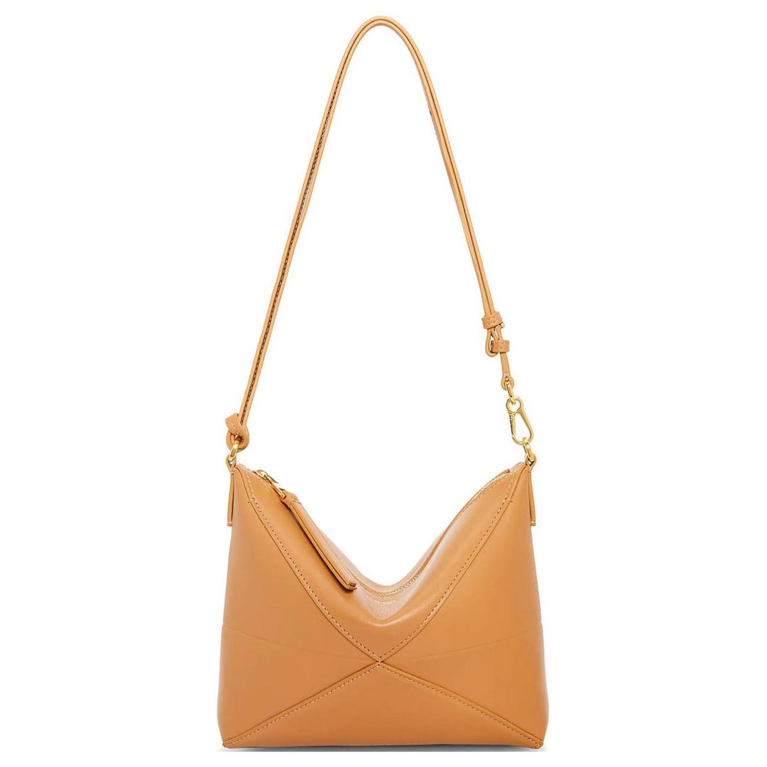 Loewe Loewe Cow Leather Crossbody Handheld Shoulder Bags Women's Brown