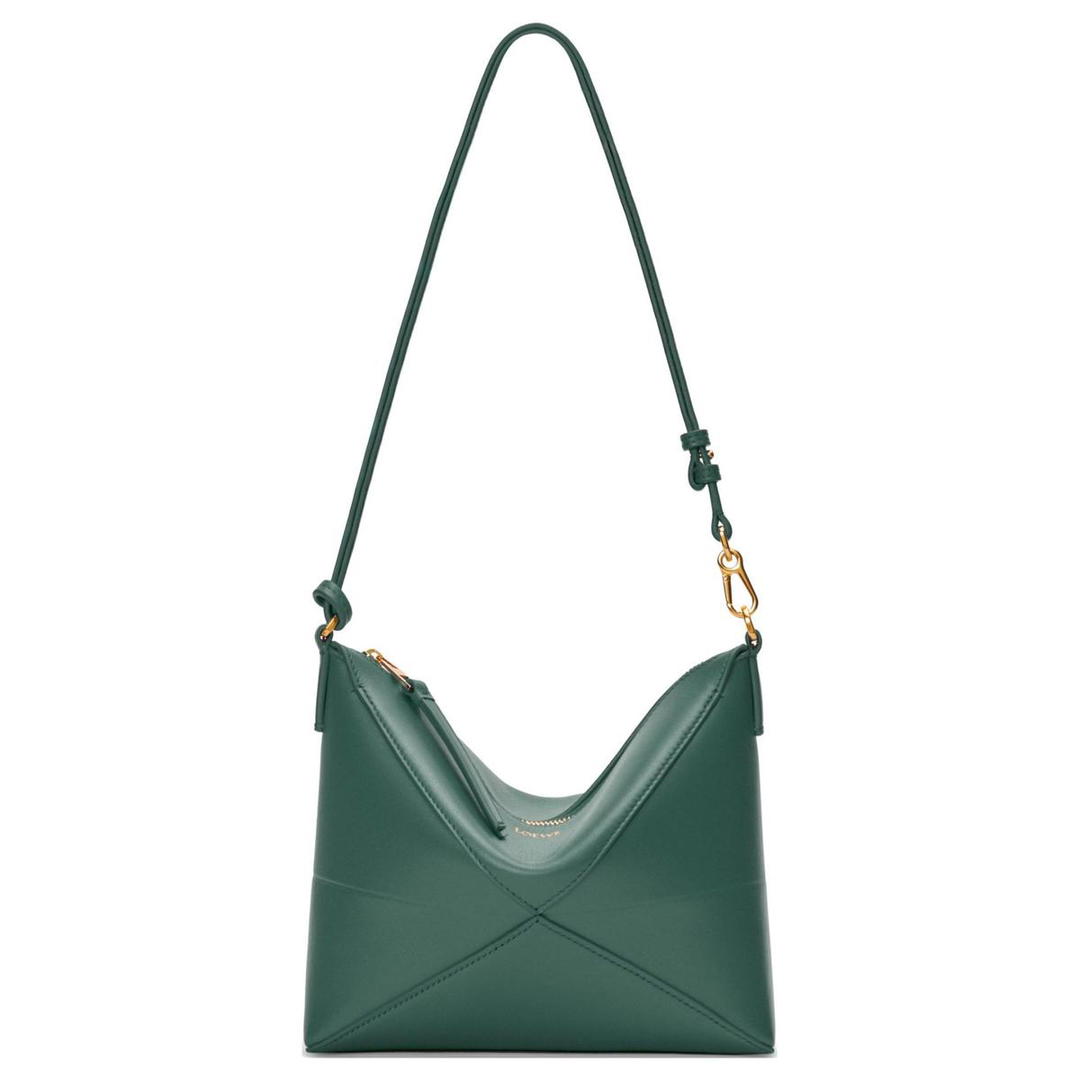 Loewe Loewe Puzzle Fold Shiny Nappa Calfskin Handbag Shoulder Bag Regular Women's Cardamom Green