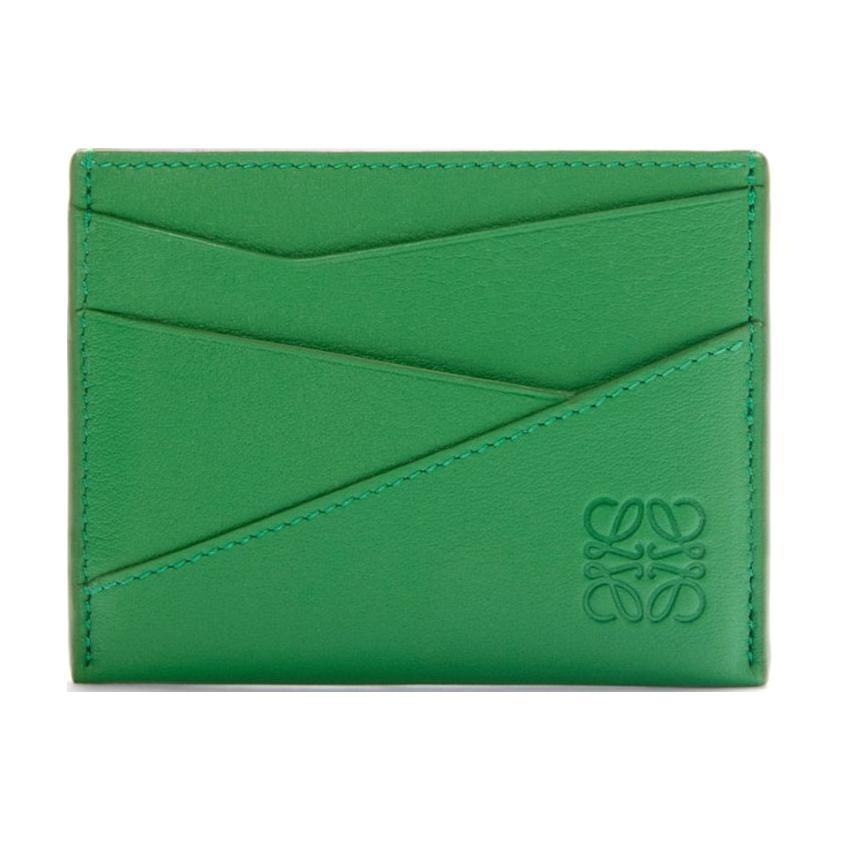 Loewe Loewe Puzzle Calfskin Card Holder Men's Tropical Green