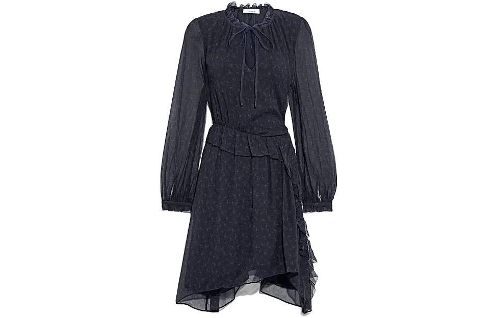 Coach Coach Long-Sleeved Dresses Women's Navy