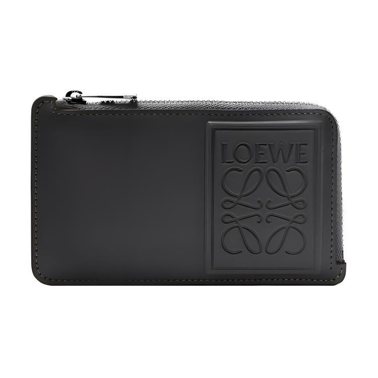 Loewe Loewe Satin Calfskin Wallets Card Holders Men's Black