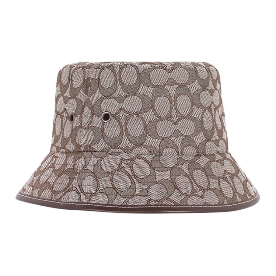 Coach Coach Cotton Bucket Hats Men's Light Gray