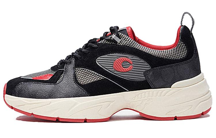 Coach Coach Tech Low-Top Casual Shoes Men's Mixed Black