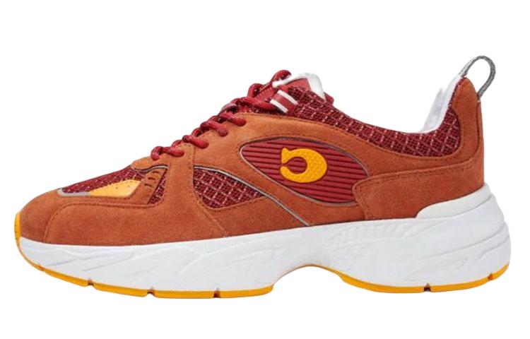 Coach Coach Anti Slip And Wear Resistant Lightweight Low Top Casual Shoes Men's Brown