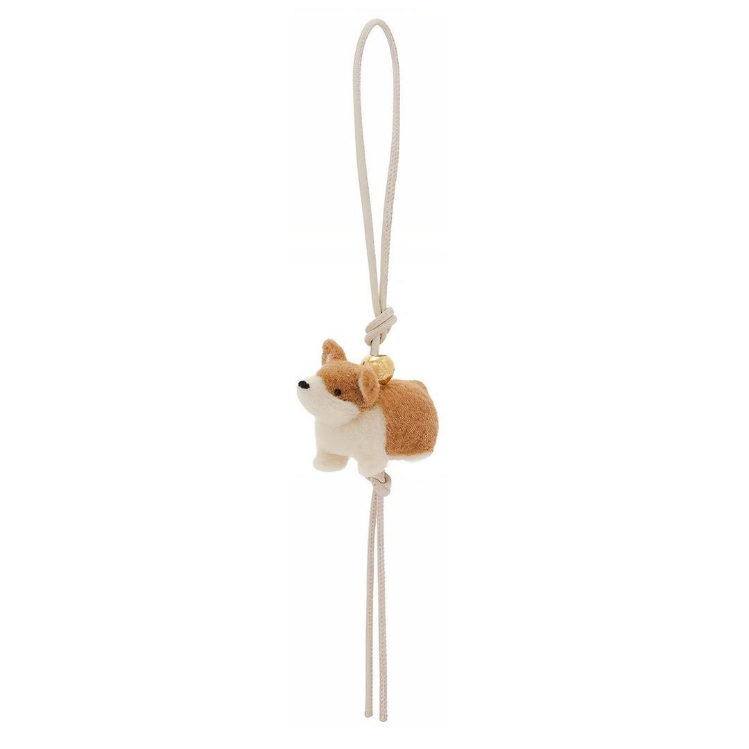 Loewe Loewe Cow Leather Bag Strap Accessory Women's Soft White & Orange