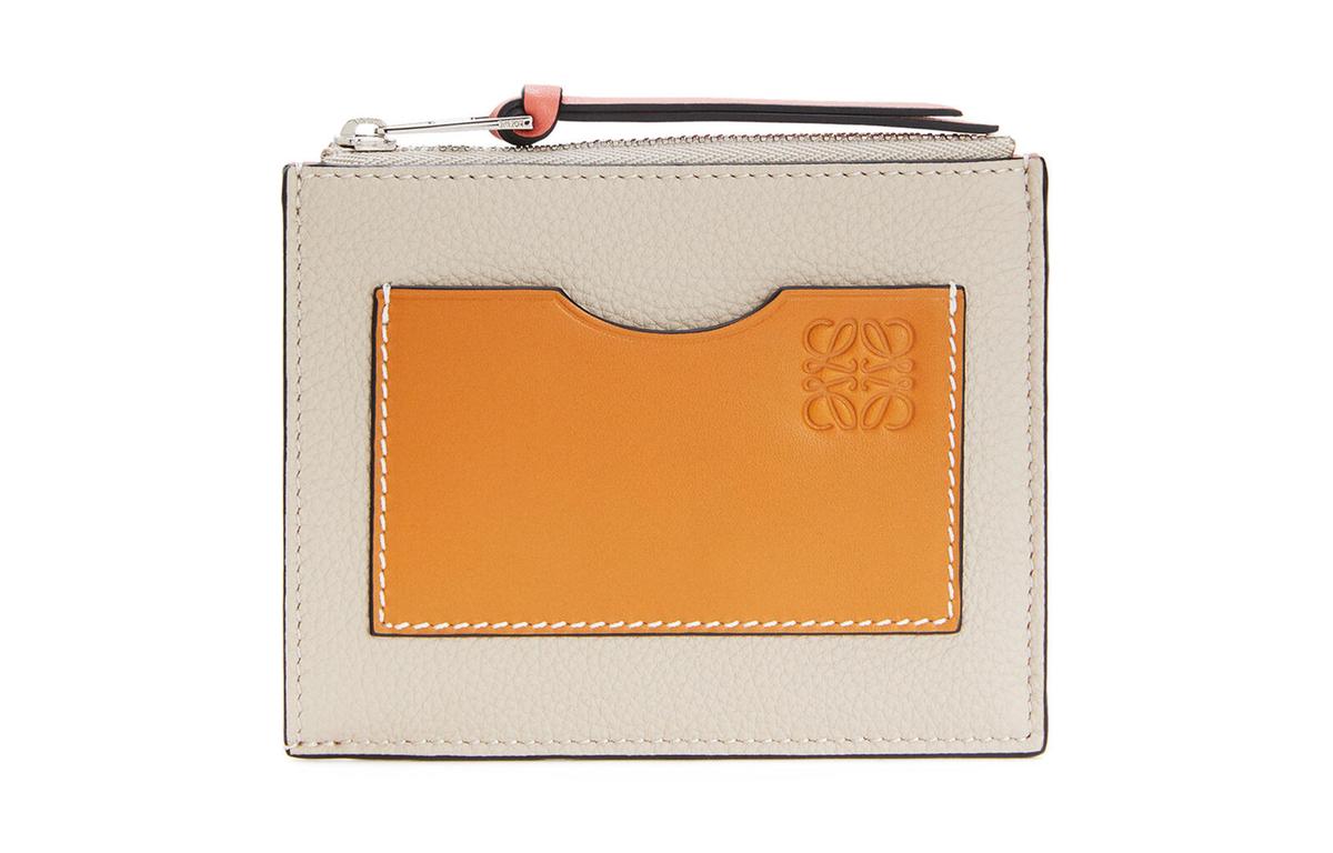 Loewe Loewe Cow Leather Card Holder Women's Light Oat/Honey Brown