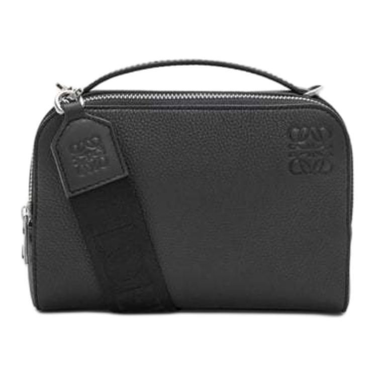 Loewe Loewe Grained Calfskin Camera Bag Crossbody Handbag Mini Men's Black