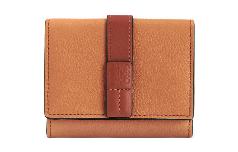 Loewe Loewe Soft Grain Calfskin Card Holder, Wallet Women's Light Oat/Honey