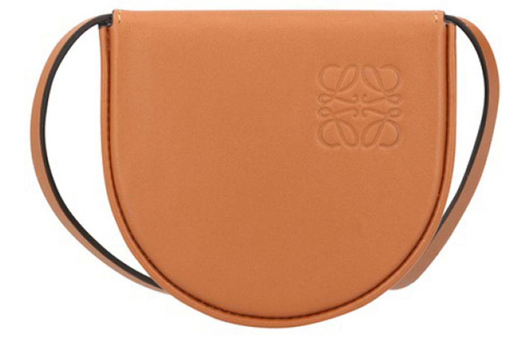 Loewe Loewe Heel Cow Leather Horse Shoe Bag Shoulder Bag Regular Women's Candy Color/Brown/Caramel