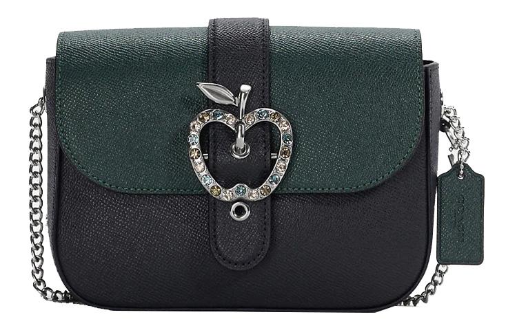 Coach Coach Gemma Leather Crossbody Bag Small Size Women's Jasper Black Multicolor