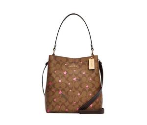 Buy Coach Town Canvas With Leather Bucket Crossbody Bag Medium Size Women's Coffee at Sasom – Authentic and Ready to Ship