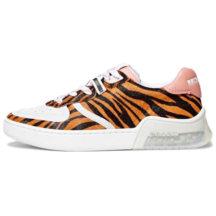 Coach Coach City Sole Low Top Stylish Skateboarding Shoes Women's Brown Black White